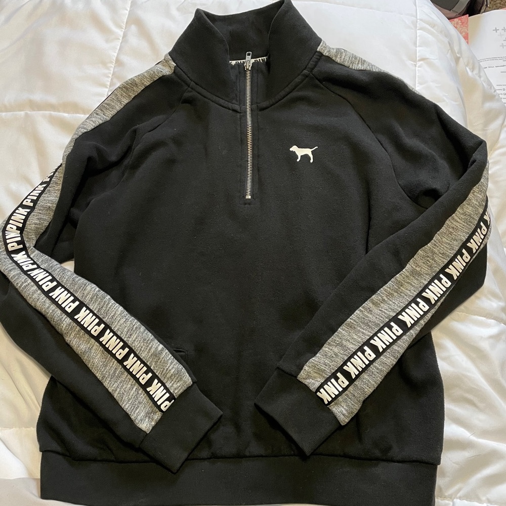 Pink Victoria’s Secret quarter zip up